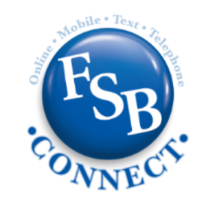 FSB connect online, mobile, text, telephone icon