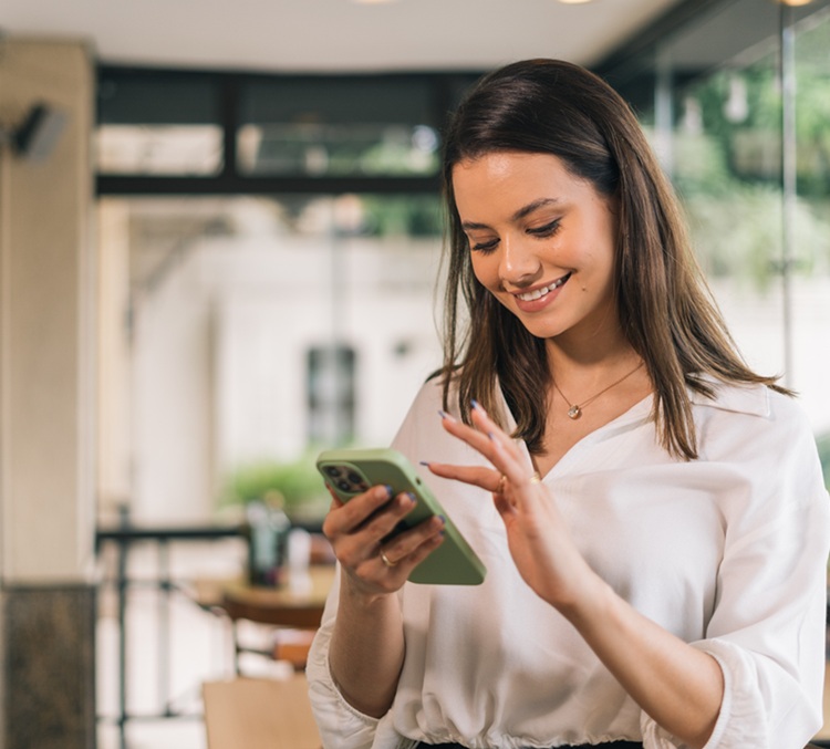Girl on her cell phone