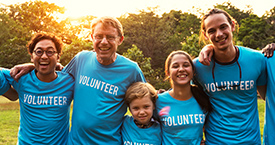 Image of community volunteers.