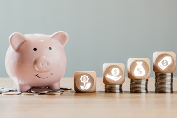 Financial education piggy image