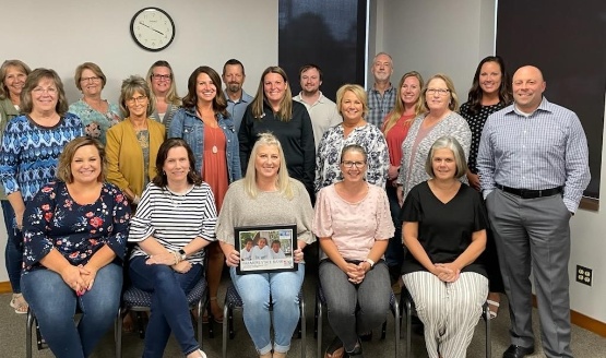 Crossroads United Way recognized Farmers State Bank as LaGrange County's largest donation campaign contributor for 2022, covering Elkhart, LaGrange and Noble counties. Pictured are employees from our LaGrange Operations Center.